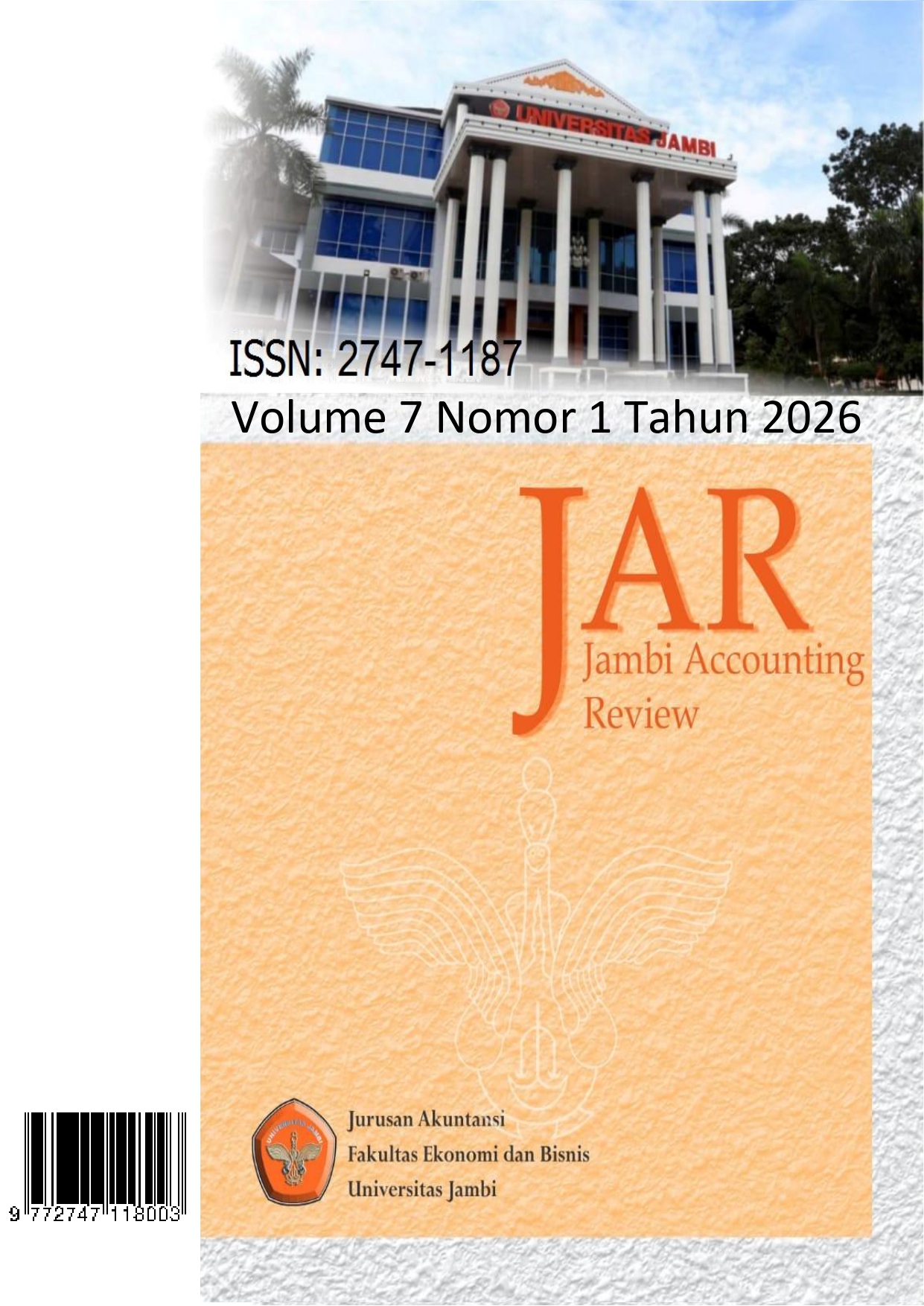 					View Vol. 7 No. 1 (2026): Jambi Accounting Review (JAR)
				