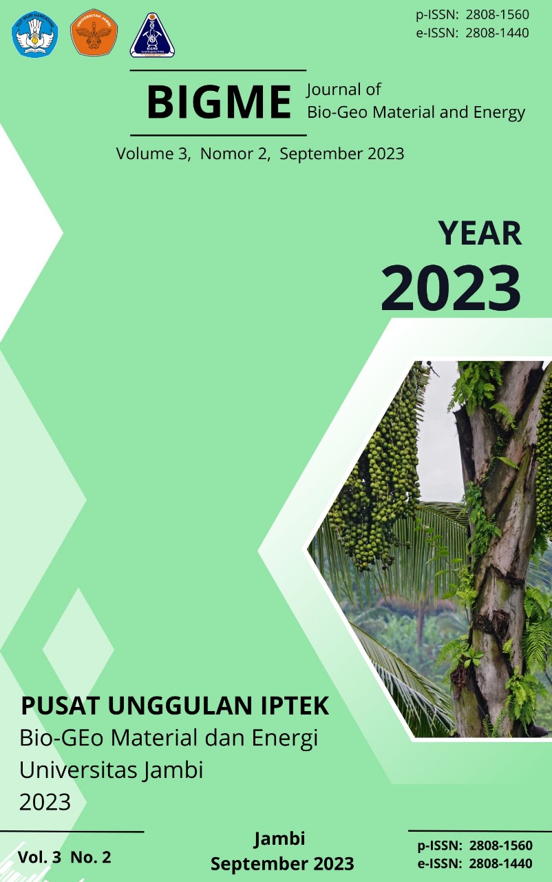 					Lihat Vol 3 No 2 (2023): Journal of Bio-Geo Material and Energy (BiGME), September 2023
				