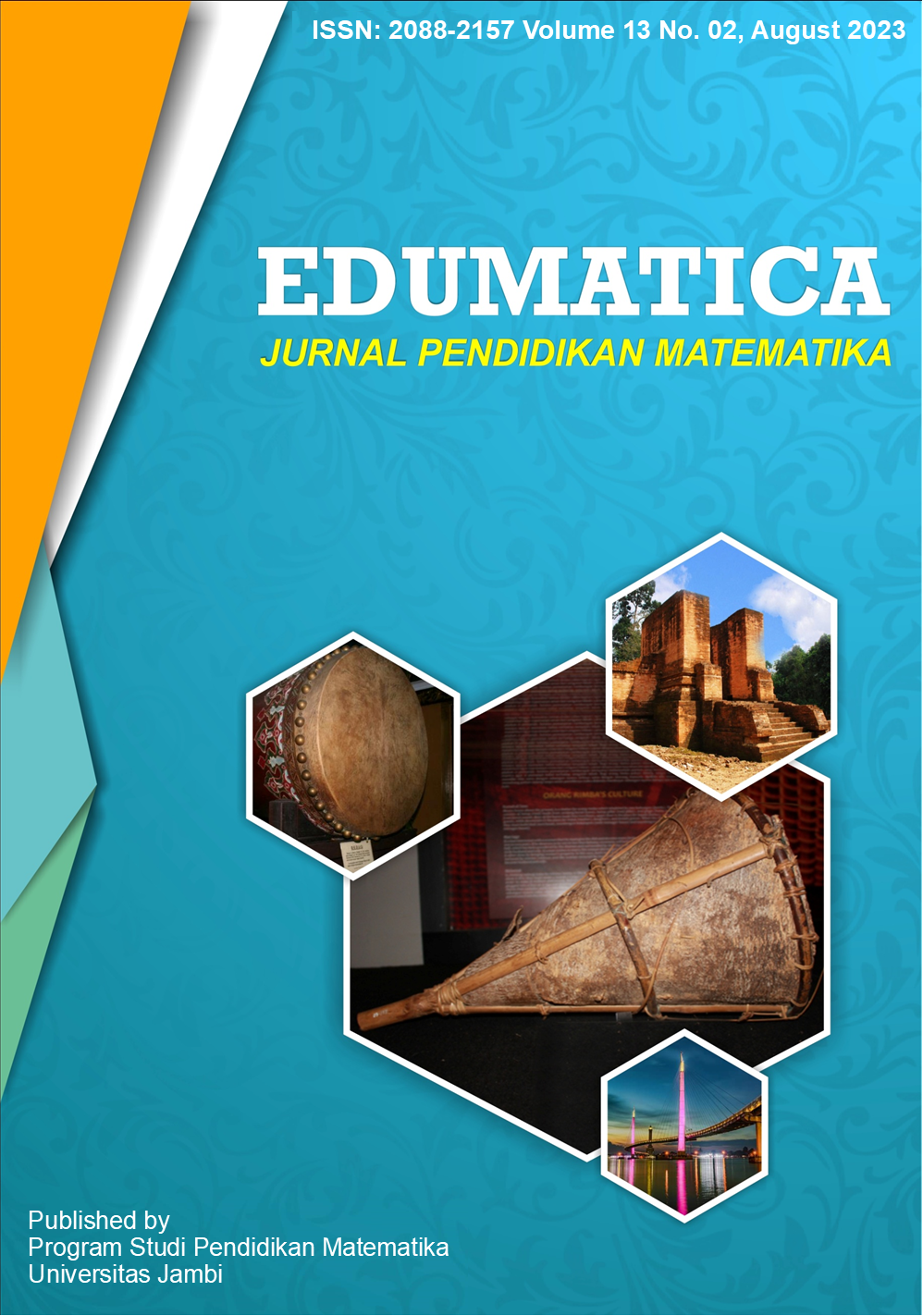 					View Vol. 13 No. 2 (2023): Edumatica: Jurnal Pendidikan Matematika (August 2023)
				
