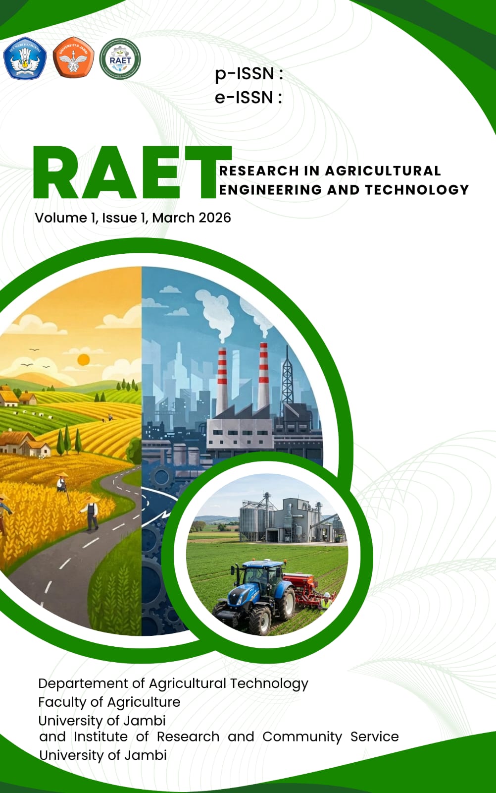 					View Vol. 1 No. 1 (2026):  Research in Agricultural Engineering and Technology
				
