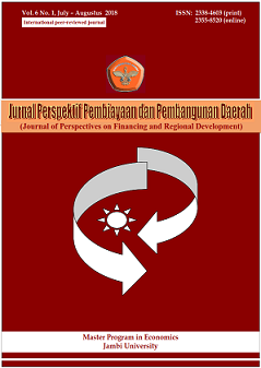 					View Vol. 6 No. 1 (2018): Jurnal Perspektif Pembiayaan dan Pembangunan Daerah
				