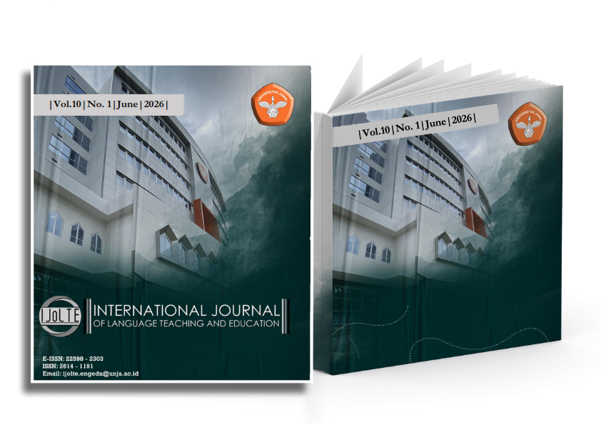 					View Vol. 10 No. 1 (2026): International Journal of Language Teaching and Education
				